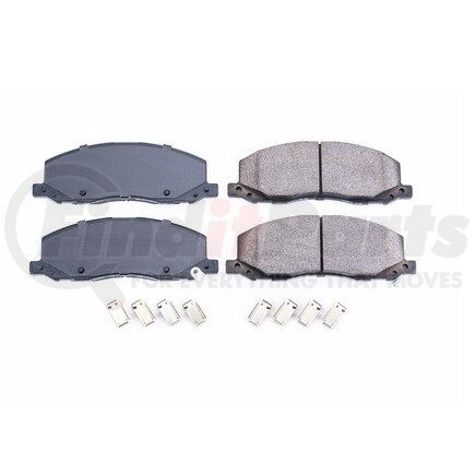 17-1558 by POWERSTOP BRAKES - Z17 EVOLUTION CERAMIC BRAKE PADS W/ HARDWARE