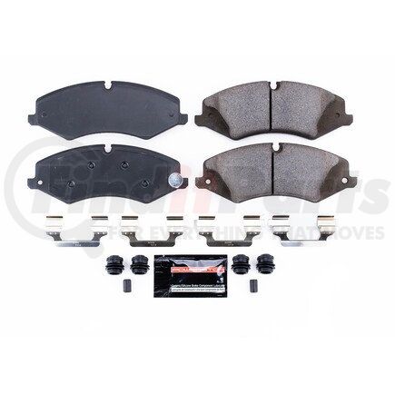 Z231479 by POWERSTOP BRAKES - Z23 EVOLUTION SPORT CARBON-FIBER BRAKE PADS W/ HARDWARE