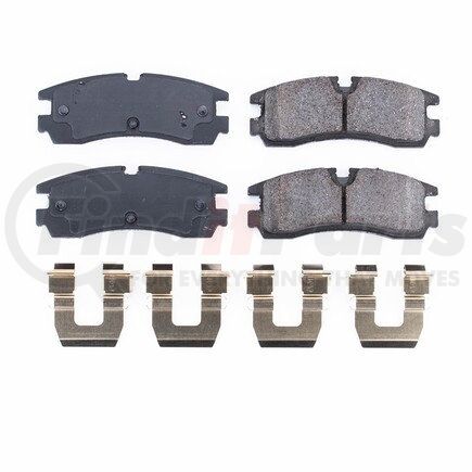 17-754 by POWERSTOP BRAKES - Z17 EVOLUTION CERAMIC BRAKE PADS W/ HARDWARE