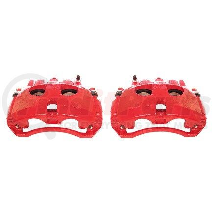S5172 by POWERSTOP BRAKES - Red Powder Coated Calipers