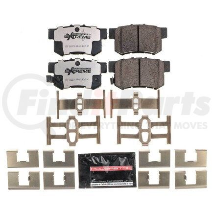 Z26537 by POWERSTOP BRAKES - Z26 STREET PERFORMANCE CARBON-FIBER CERAMIC BRAKE PADS W/ HARDWARE