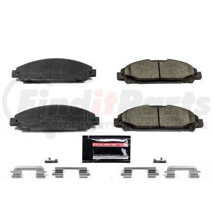 Z231791 by POWERSTOP BRAKES - Z23 EVOLUTION SPORT CARBON-FIBER BRAKE PADS W/ HARDWARE