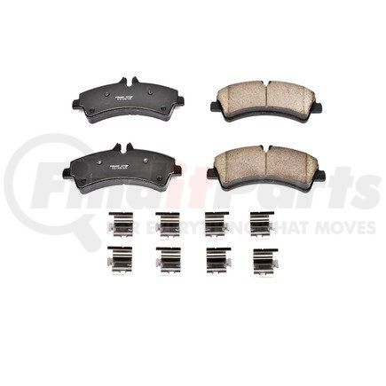 17-1318 by POWERSTOP BRAKES - Z17 EVOLUTION CERAMIC BRAKE PADS W/ HARDWARE