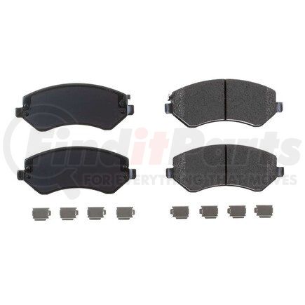 17-856 by POWERSTOP BRAKES - Z17 EVOLUTION CERAMIC BRAKE PADS W/ HARDWARE