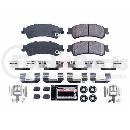 Z23792 by POWERSTOP BRAKES - Z23 EVOLUTION SPORT CARBON-FIBER BRAKE PADS W/ HARDWARE