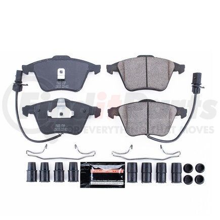 Z23915 by POWERSTOP BRAKES - Z23 EVOLUTION SPORT CARBON-FIBER BRAKE PADS W/ HARDWARE