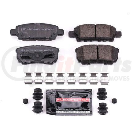 Z231037 by POWERSTOP BRAKES - Z23 EVOLUTION SPORT CARBON-FIBER BRAKE PADS W/ HARDWARE