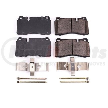 17-1165 by POWERSTOP BRAKES - Z17 EVOLUTION CERAMIC BRAKE PADS W/ HARDWARE