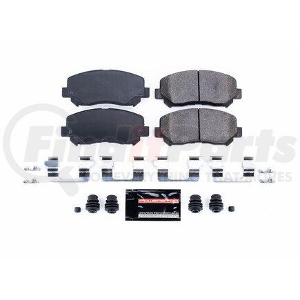 Z231640 by POWERSTOP BRAKES - Z23 EVOLUTION SPORT CARBON-FIBER BRAKE PADS W/ HARDWARE