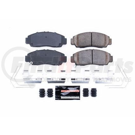 Z231506 by POWERSTOP BRAKES - Z23 EVOLUTION SPORT CARBON-FIBER BRAKE PADS W/ HARDWARE