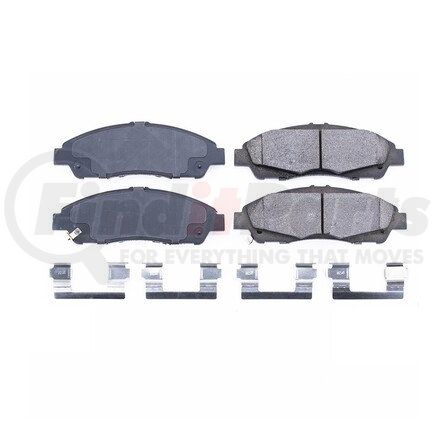 17-1896 by POWERSTOP BRAKES - Z17 EVOLUTION CERAMIC BRAKE PADS W/ HARDWARE