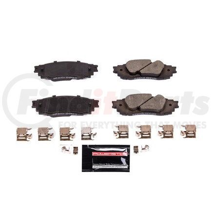 Z231879 by POWERSTOP BRAKES - Z23 EVOLUTION SPORT CARBON-FIBER BRAKE PADS W/ HARDWARE