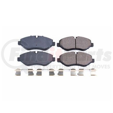 17-1316 by POWERSTOP BRAKES - Z17 EVOLUTION CERAMIC BRAKE PADS W/ HARDWARE