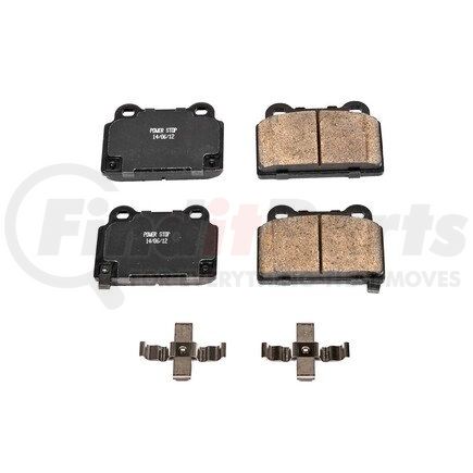 17-1368 by POWERSTOP BRAKES - Z17 EVOLUTION CERAMIC BRAKE PADS W/ HARDWARE