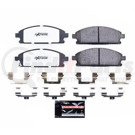 Z36691 by POWERSTOP BRAKES - Z36 TRUCK & TOW CARBON-FIBER CERAMIC BRAKE PADS W/ HARDWARE