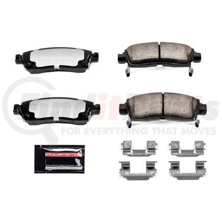 Z36883 by POWERSTOP BRAKES - Z36 TRUCK & TOW CARBON-FIBER CERAMIC BRAKE PADS W/ HARDWARE