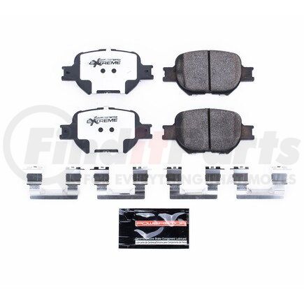 Z26817 by POWERSTOP BRAKES - Z26 STREET PERFORMANCE CARBON-FIBER CERAMIC BRAKE PADS W/ HARDWARE