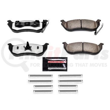 Z36981 by POWERSTOP BRAKES - Z36 TRUCK & TOW CARBON-FIBER CERAMIC BRAKE PADS W/ HARDWARE