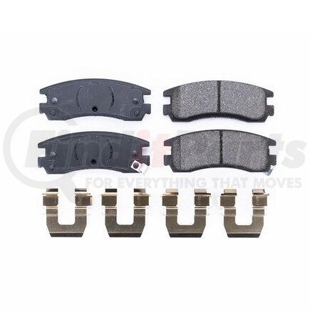 17-698 by POWERSTOP BRAKES - Z17 EVOLUTION CERAMIC BRAKE PADS W/ HARDWARE