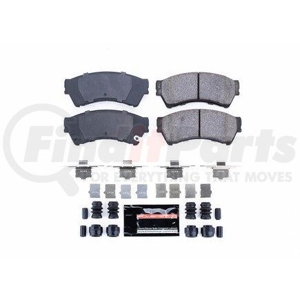 Z231164 by POWERSTOP BRAKES - Z23 EVOLUTION SPORT CARBON-FIBER BRAKE PADS W/ HARDWARE