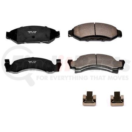 17-375 by POWERSTOP BRAKES - Z17 EVOLUTION CERAMIC BRAKE PADS W/ HARDWARE