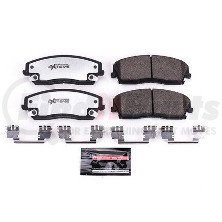 Z261056 by POWERSTOP BRAKES - Z26 STREET PERFORMANCE CARBON-FIBER CERAMIC BRAKE PADS W/ HARDWARE