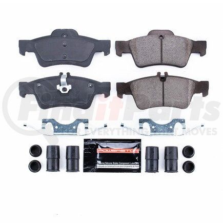 Z23986 by POWERSTOP BRAKES - Z23 EVOLUTION SPORT CARBON-FIBER BRAKE PADS W/ HARDWARE