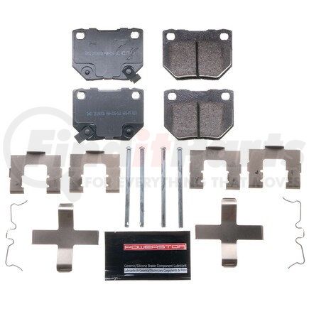 Z23461 by POWERSTOP BRAKES - Z23 EVOLUTION SPORT CARBON-FIBER BRAKE PADS W/ HARDWARE