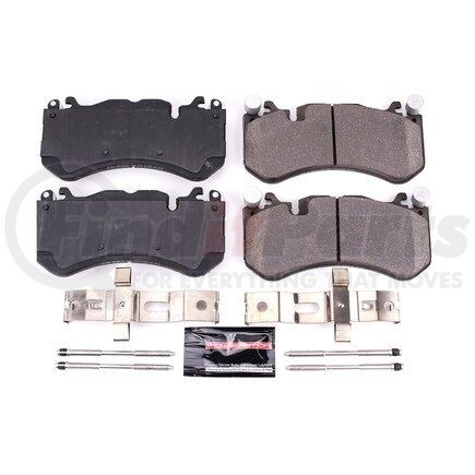 Z231291 by POWERSTOP BRAKES - Z23 EVOLUTION SPORT CARBON-FIBER BRAKE PADS W/ HARDWARE