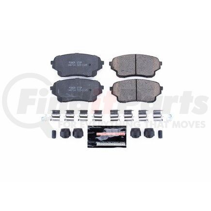 Z231105 by POWERSTOP BRAKES - Z23 EVOLUTION SPORT CARBON-FIBER BRAKE PADS W/ HARDWARE