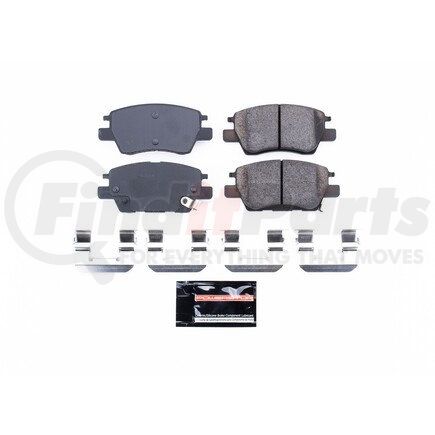 Z231844 by POWERSTOP BRAKES - Z23 EVOLUTION SPORT CARBON-FIBER BRAKE PADS W/ HARDWARE