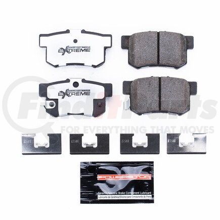 Z26536 by POWERSTOP BRAKES - Z26 STREET PERFORMANCE CARBON-FIBER CERAMIC BRAKE PADS W/ HARDWARE