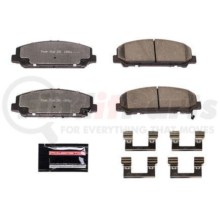 Z36-1286 by POWERSTOP BRAKES - Z36 TRUCK & TOW CARBON-FIBER CERAMIC BRAKE PADS W/ HARDWARE