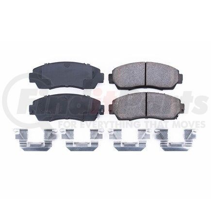 17-1089 by POWERSTOP BRAKES - Z17 EVOLUTION CERAMIC BRAKE PADS W/ HARDWARE