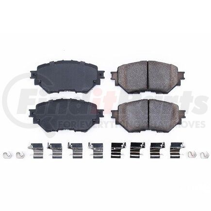 17-1759 by POWERSTOP BRAKES - Z17 EVOLUTION CERAMIC BRAKE PADS W/ HARDWARE