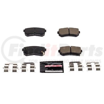 Z231829 by POWERSTOP BRAKES - Z23 EVOLUTION SPORT CARBON-FIBER BRAKE PADS W/ HARDWARE