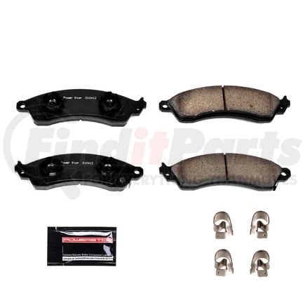 Z23412 by POWERSTOP BRAKES - Z23 EVOLUTION SPORT CARBON-FIBER BRAKE PADS W/ HARDWARE