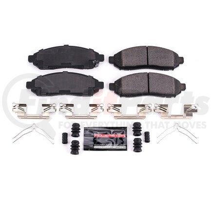 Z231094 by POWERSTOP BRAKES - Z23 EVOLUTION SPORT CARBON-FIBER BRAKE PADS W/ HARDWARE