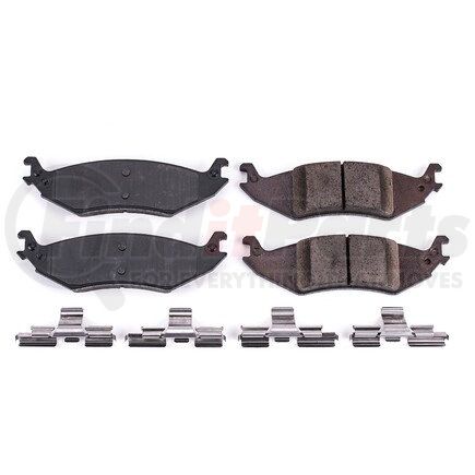 17-1046 by POWERSTOP BRAKES - Z17 EVOLUTION CERAMIC BRAKE PADS W/ HARDWARE