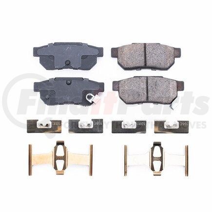 17-374 by POWERSTOP BRAKES - Z17 EVOLUTION CERAMIC BRAKE PADS W/ HARDWARE