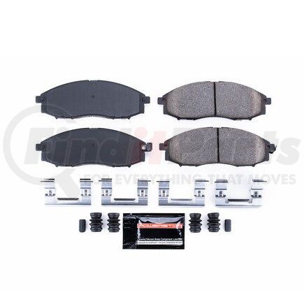 Z23830 by POWERSTOP BRAKES - Z23 EVOLUTION SPORT CARBON-FIBER BRAKE PADS W/ HARDWARE