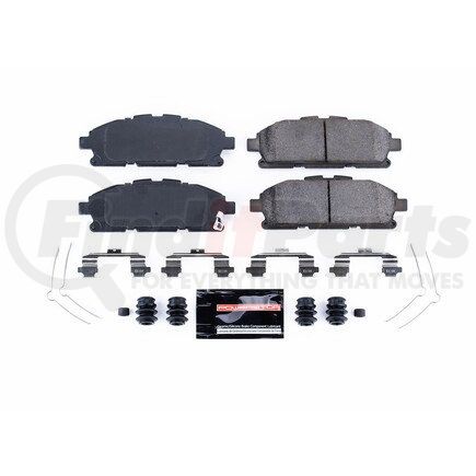 Z231552 by POWERSTOP BRAKES - Z23 EVOLUTION SPORT CARBON-FIBER BRAKE PADS W/ HARDWARE