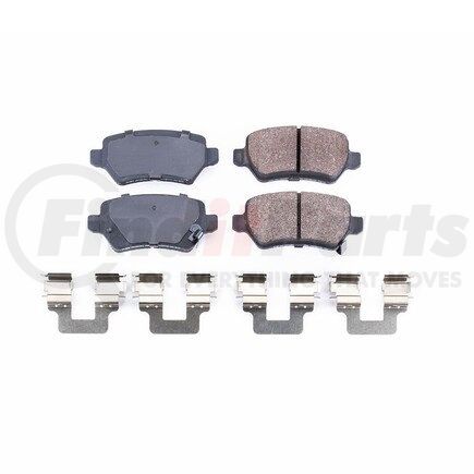 17-1362 by POWERSTOP BRAKES - Z17 EVOLUTION CERAMIC BRAKE PADS W/ HARDWARE