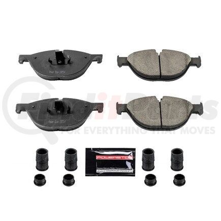 Z231409 by POWERSTOP BRAKES - Z23 EVOLUTION SPORT CARBON-FIBER BRAKE PADS W/ HARDWARE