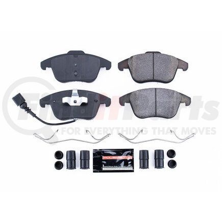 Z231375 by POWERSTOP BRAKES - Z23 EVOLUTION SPORT CARBON-FIBER BRAKE PADS W/ HARDWARE