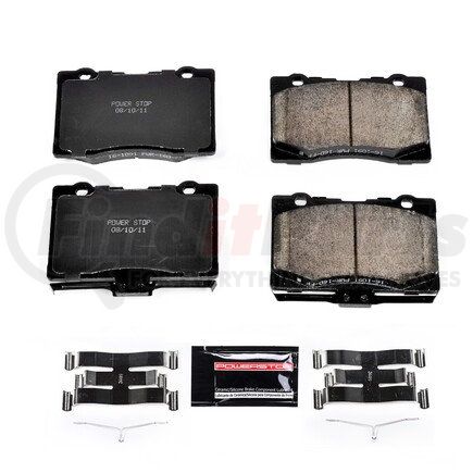 Z231091 by POWERSTOP BRAKES - Z23 EVOLUTION SPORT CARBON-FIBER BRAKE PADS W/ HARDWARE