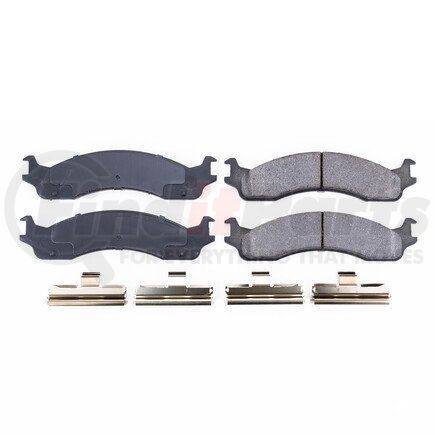 17-655 by POWERSTOP BRAKES - Z17 EVOLUTION CERAMIC BRAKE PADS W/ HARDWARE