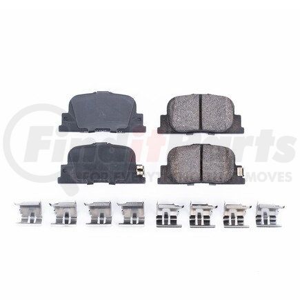 17-835 by POWERSTOP BRAKES - Z17 EVOLUTION CERAMIC BRAKE PADS W/ HARDWARE