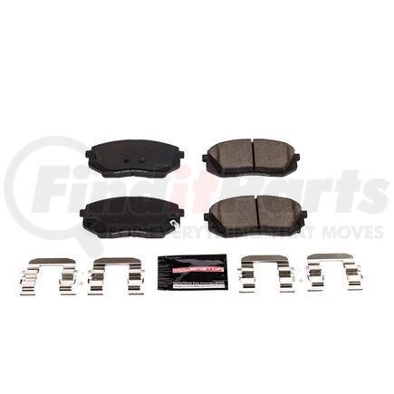 Z231826 by POWERSTOP BRAKES - Z23 EVOLUTION SPORT CARBON-FIBER BRAKE PADS W/ HARDWARE