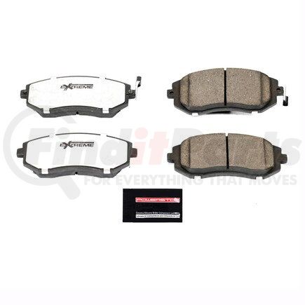 Z26929 by POWERSTOP BRAKES - Z26 STREET PERFORMANCE CARBON-FIBER CERAMIC BRAKE PADS W/ HARDWARE